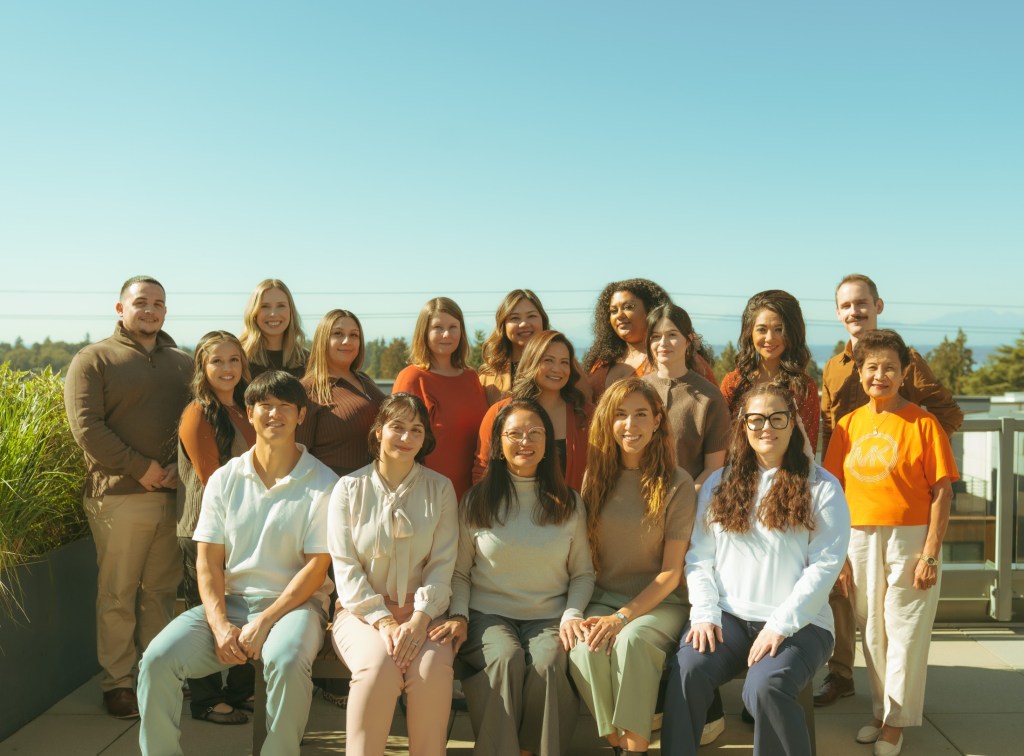 Team photo taken outside